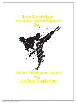 cover image of Lee Hacklyn Private Investigator in Who Killed Drew Slee?